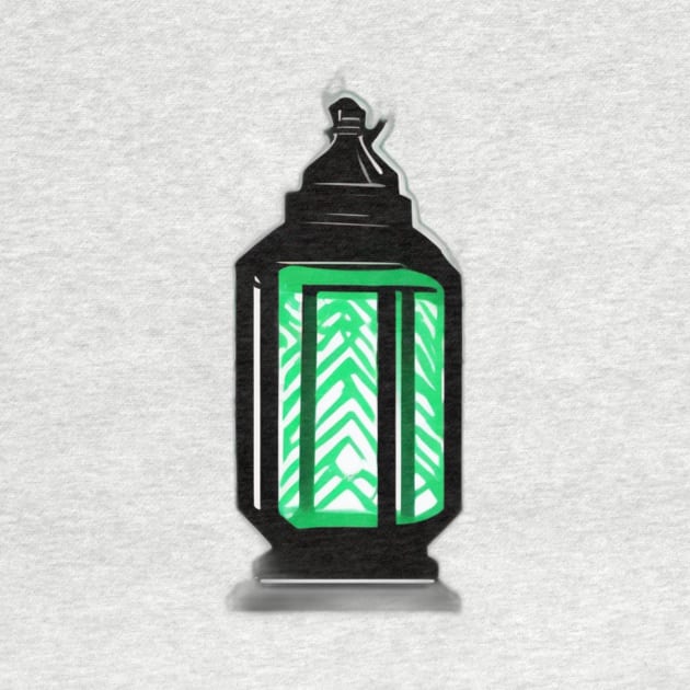 Lantern Emerald Green Shadow Silhouette Anime Style Collection No. 409 by cornelliusy